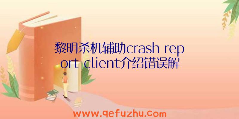 黎明杀机辅助crash